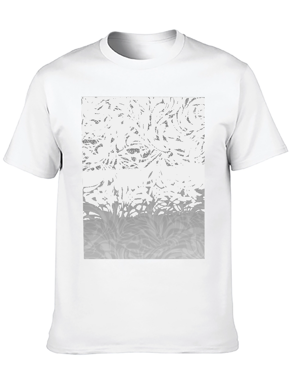 Abstract Pattern Black T-Shirt