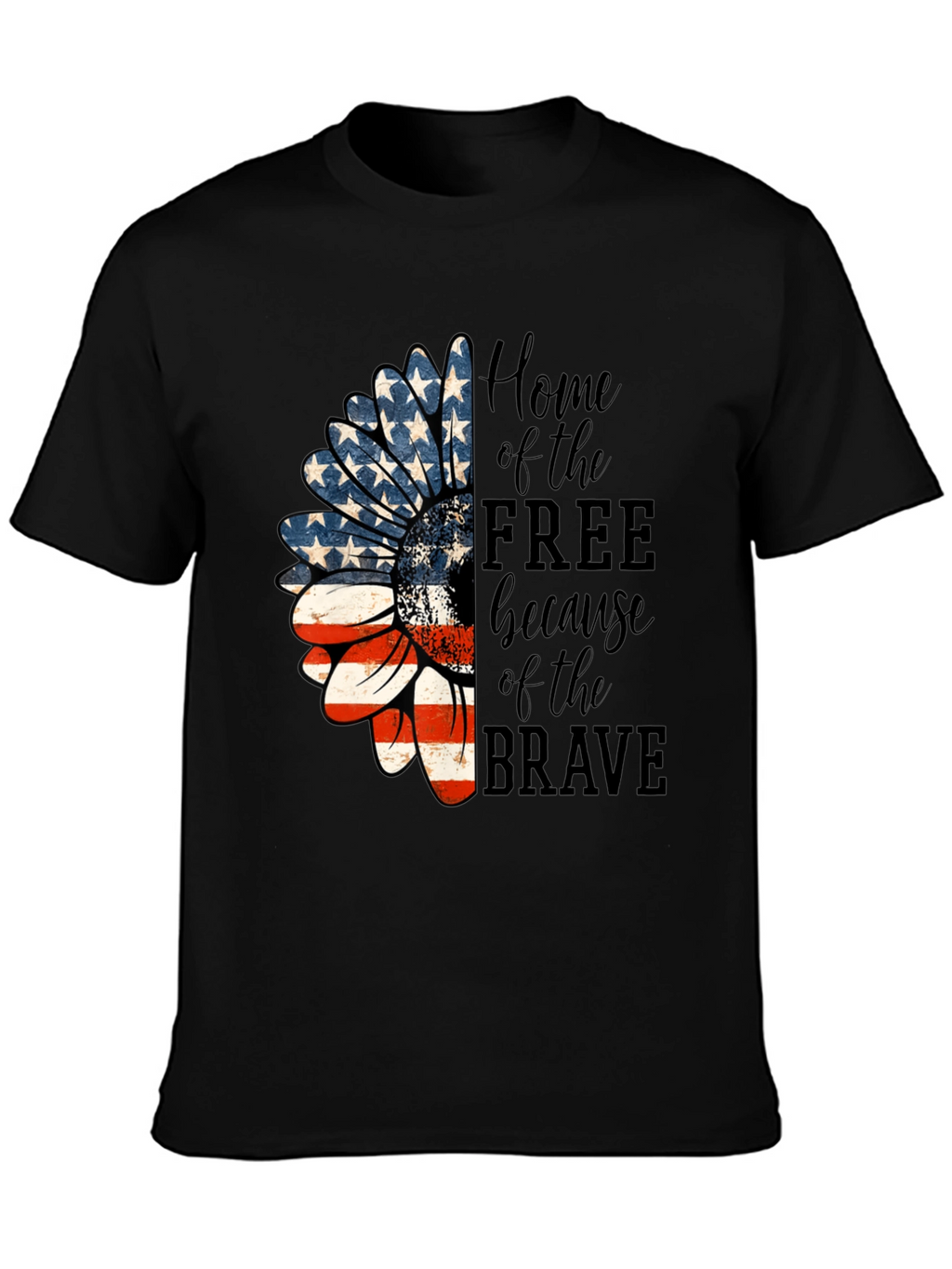 Patriotic Sunflower T-Shirt - Home of the Free