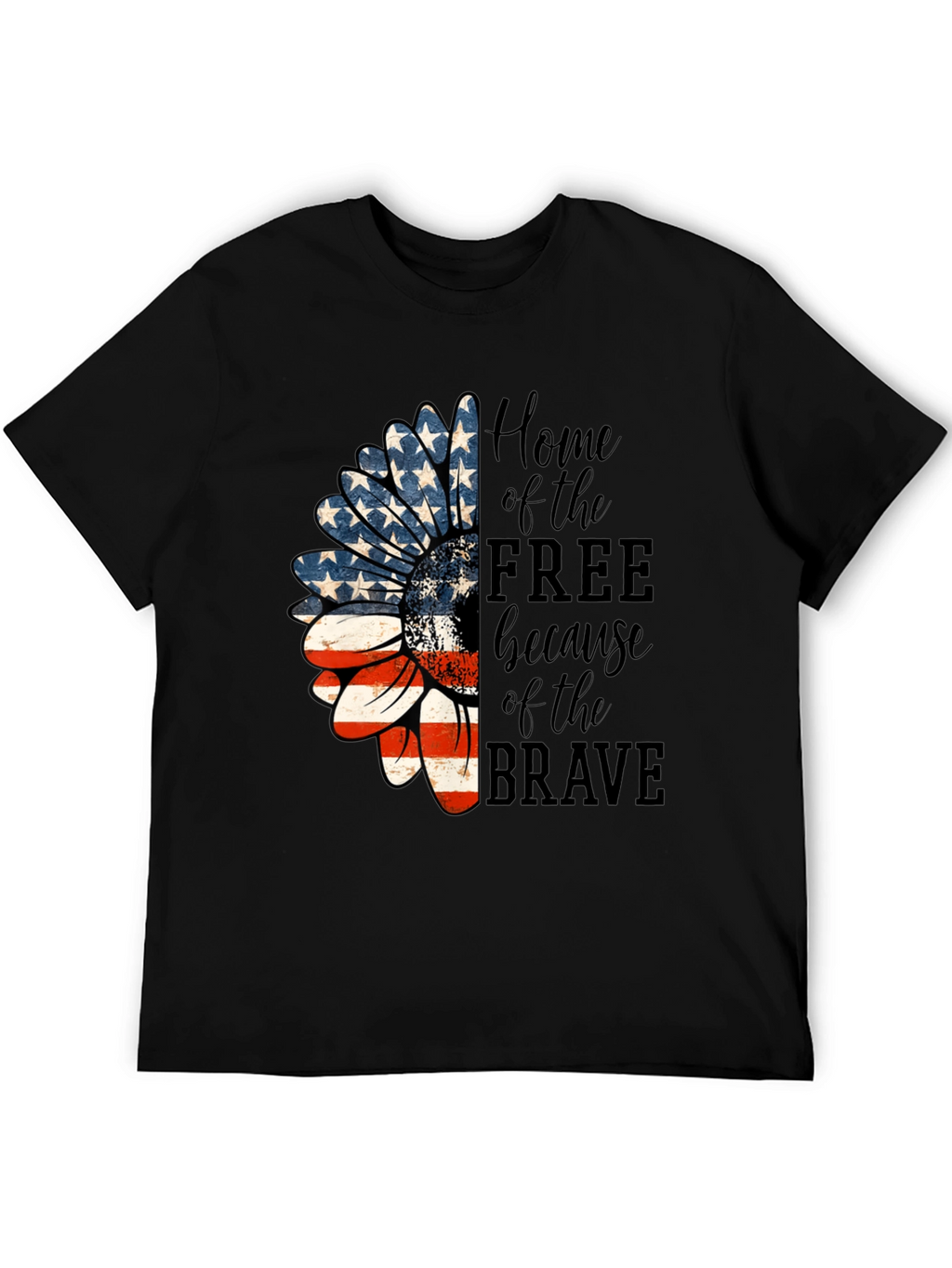 Patriotic Sunflower T-Shirt - Home of the Free