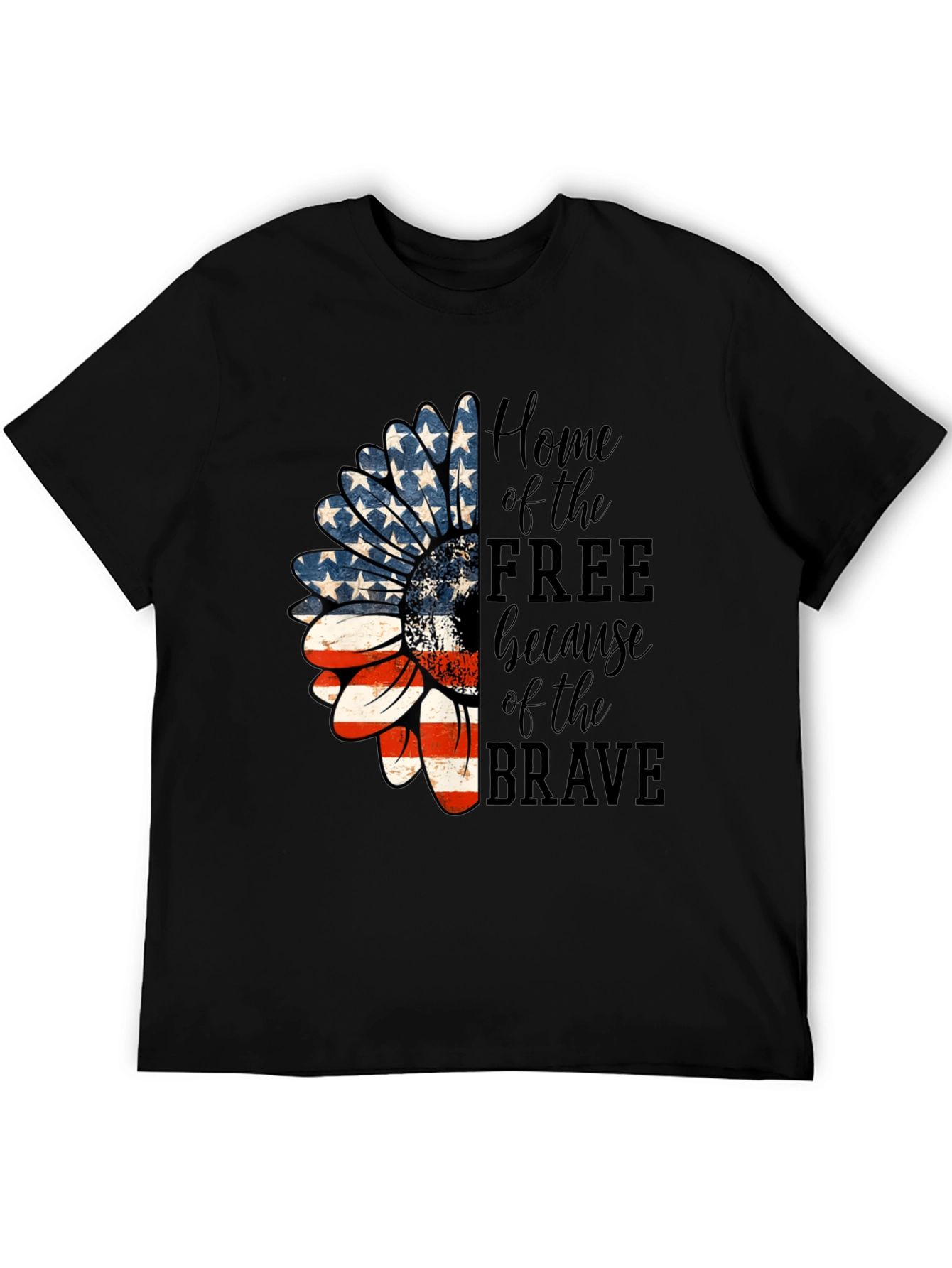 Patriotic Sunflower T-Shirt - Home of the Free