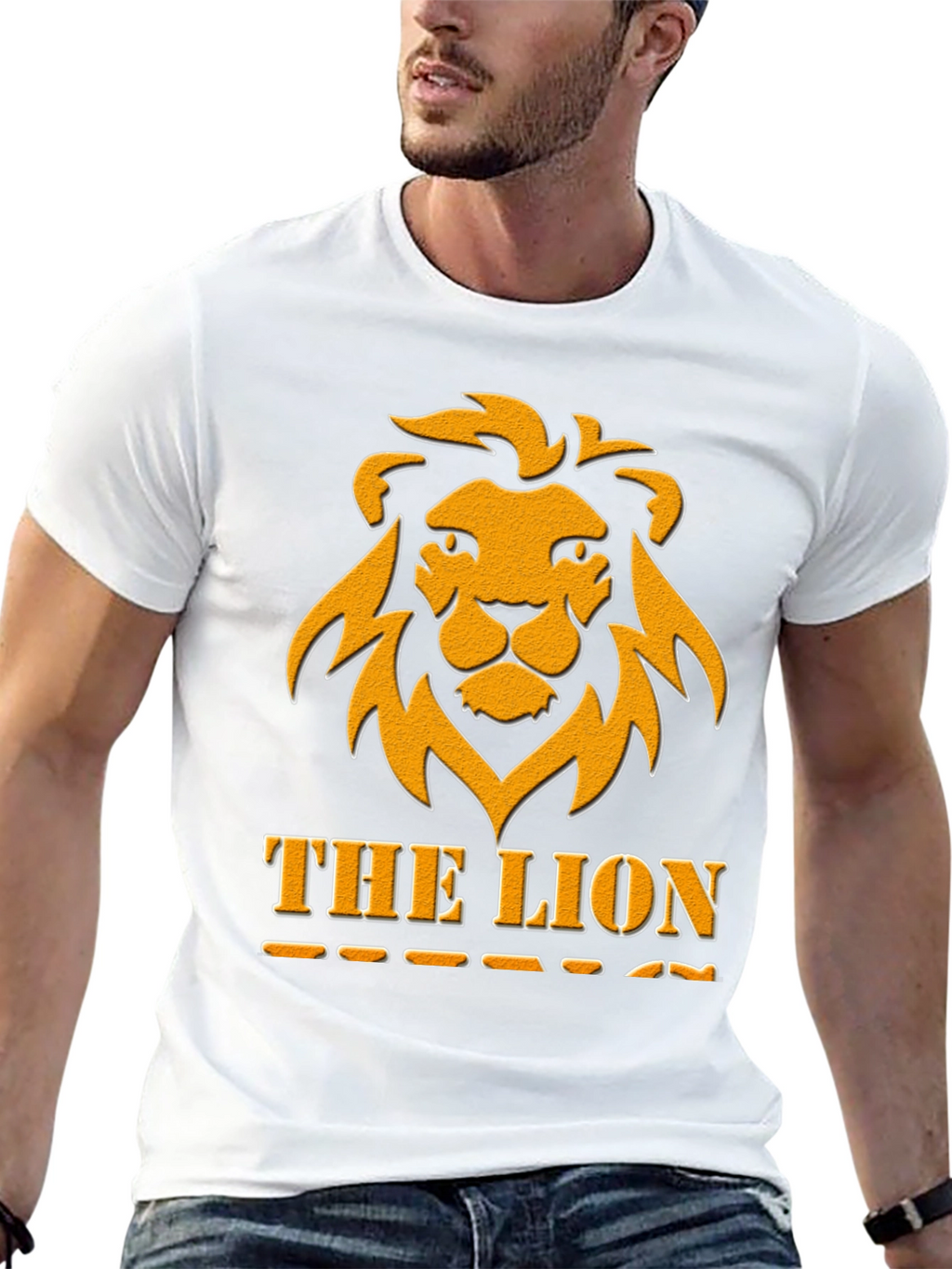 The Lion Graphic Tee - Bold Black T-Shirt