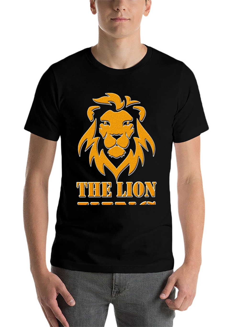The Lion Graphic Tee - Bold Black T-Shirt