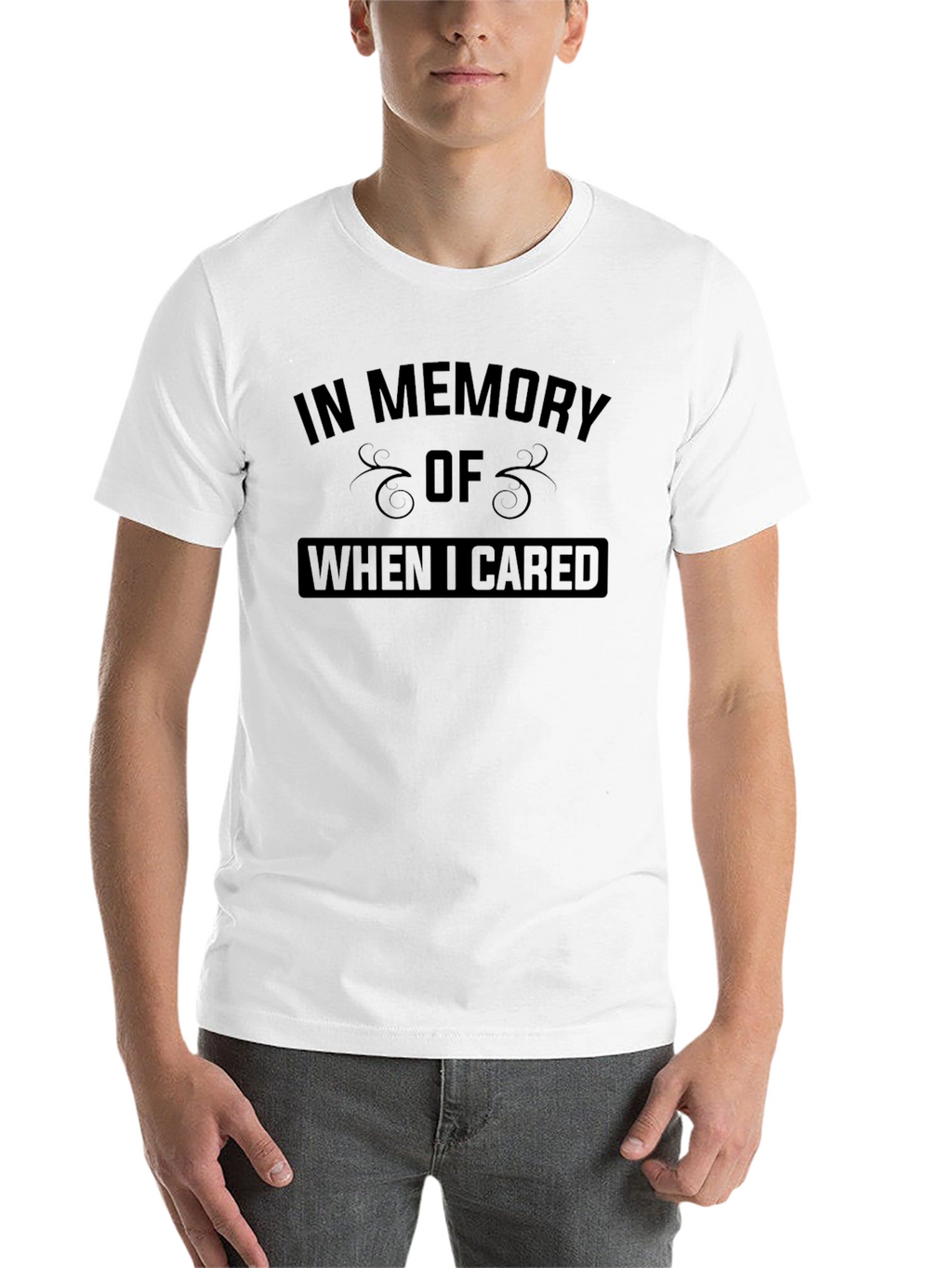 In Memory Of When I Cared Graphic Tee