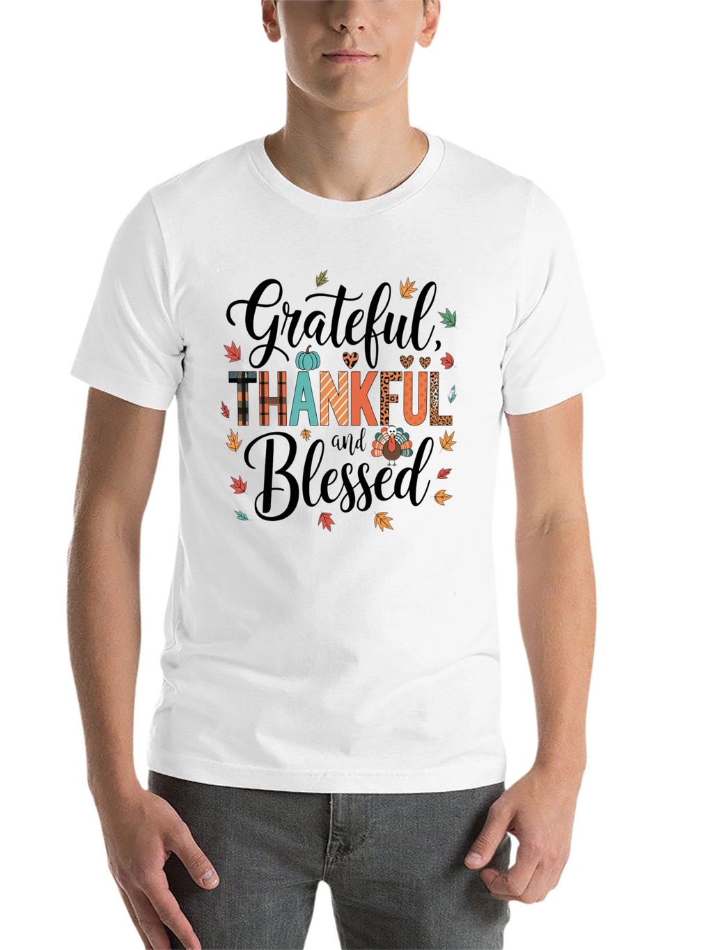 Grateful Thankful Blessed Graphic Tee