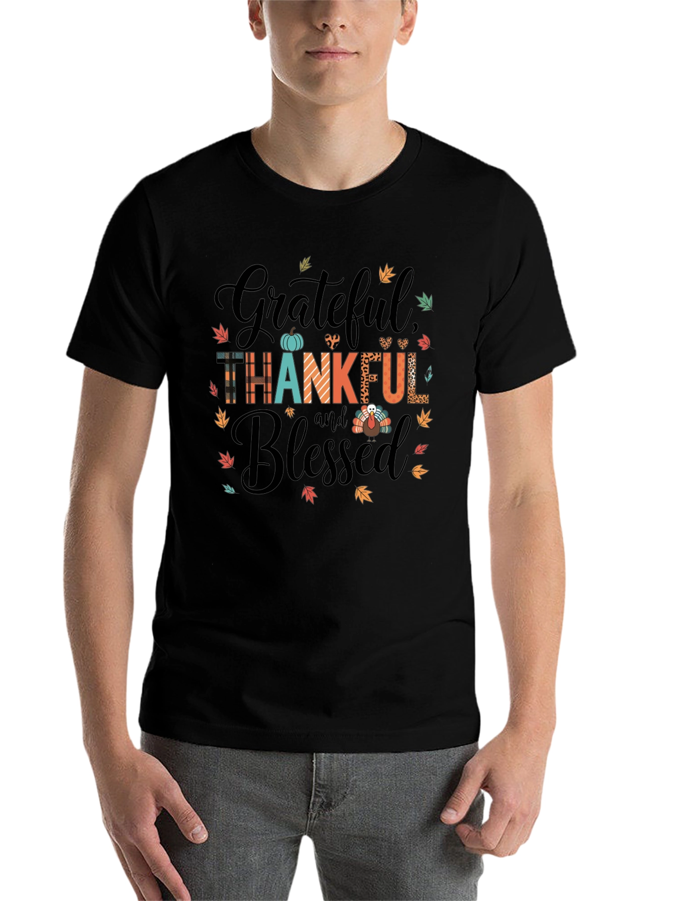 Grateful Thankful Blessed Graphic Tee