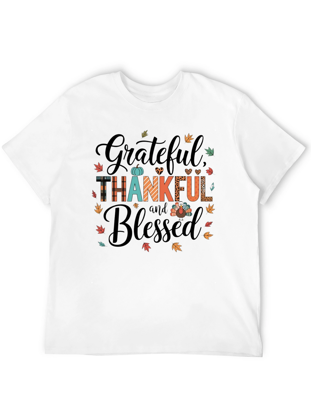 Grateful Thankful Blessed Graphic Tee