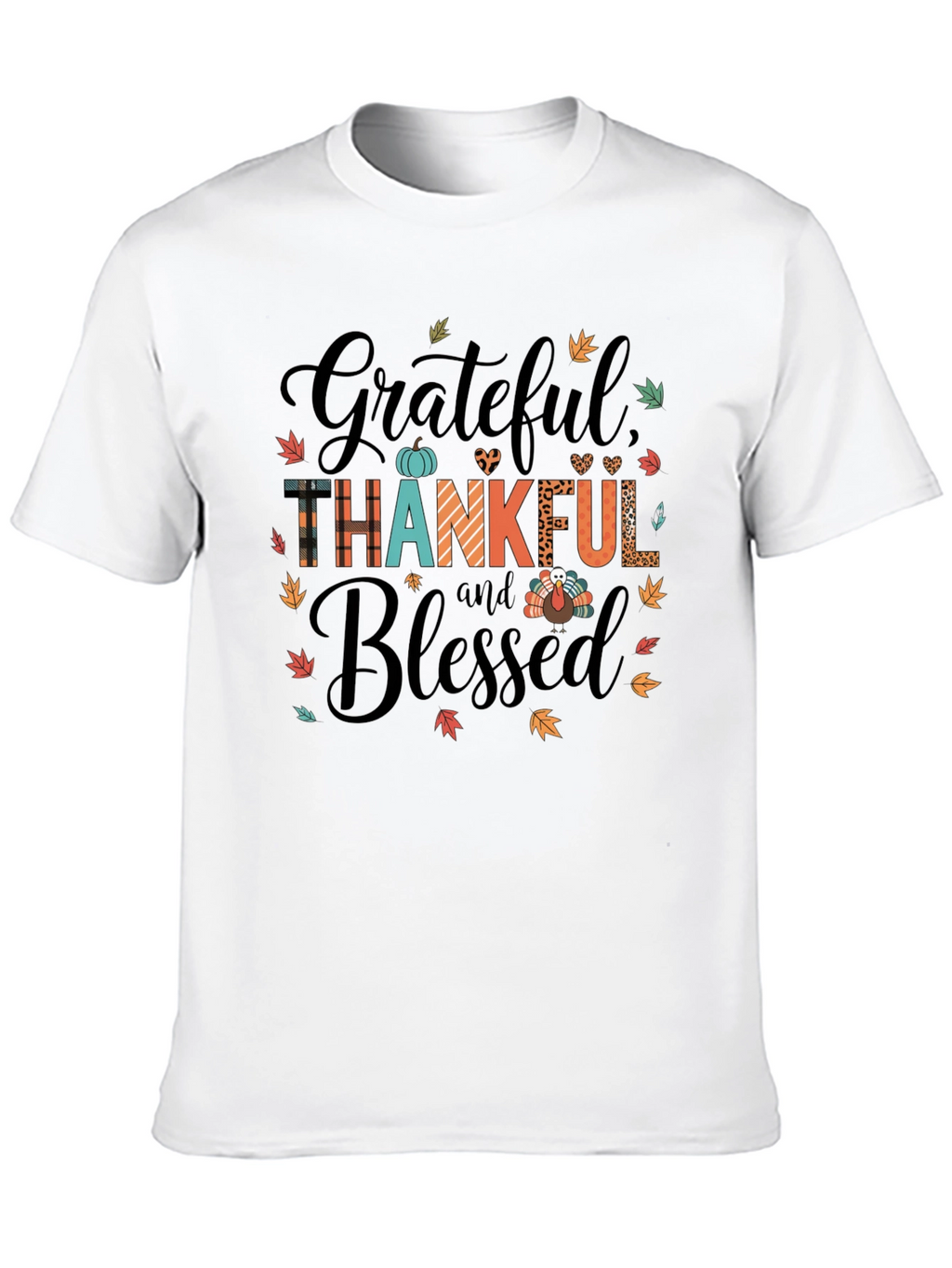 Grateful Thankful Blessed Graphic Tee