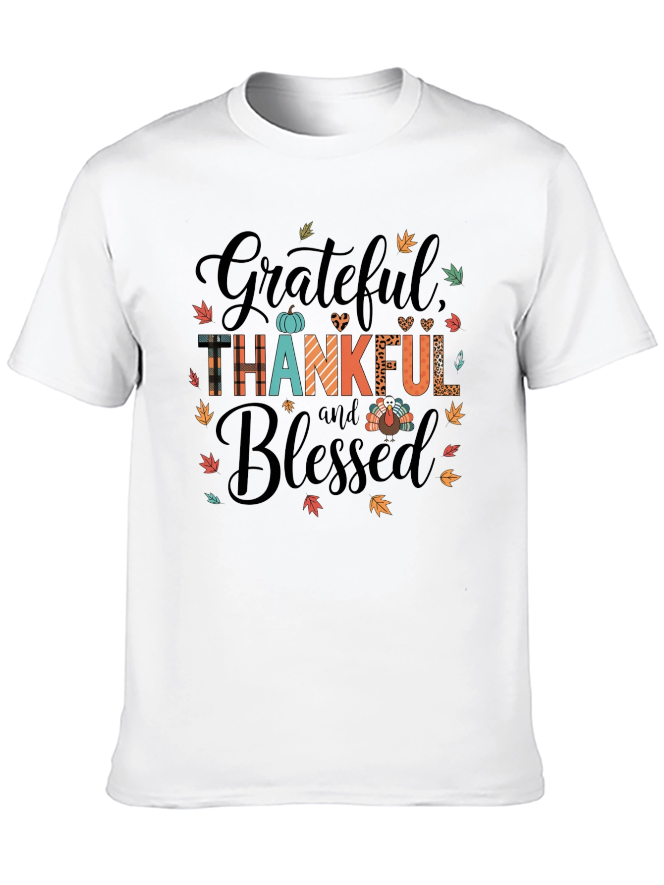 Grateful Thankful Blessed Graphic Tee