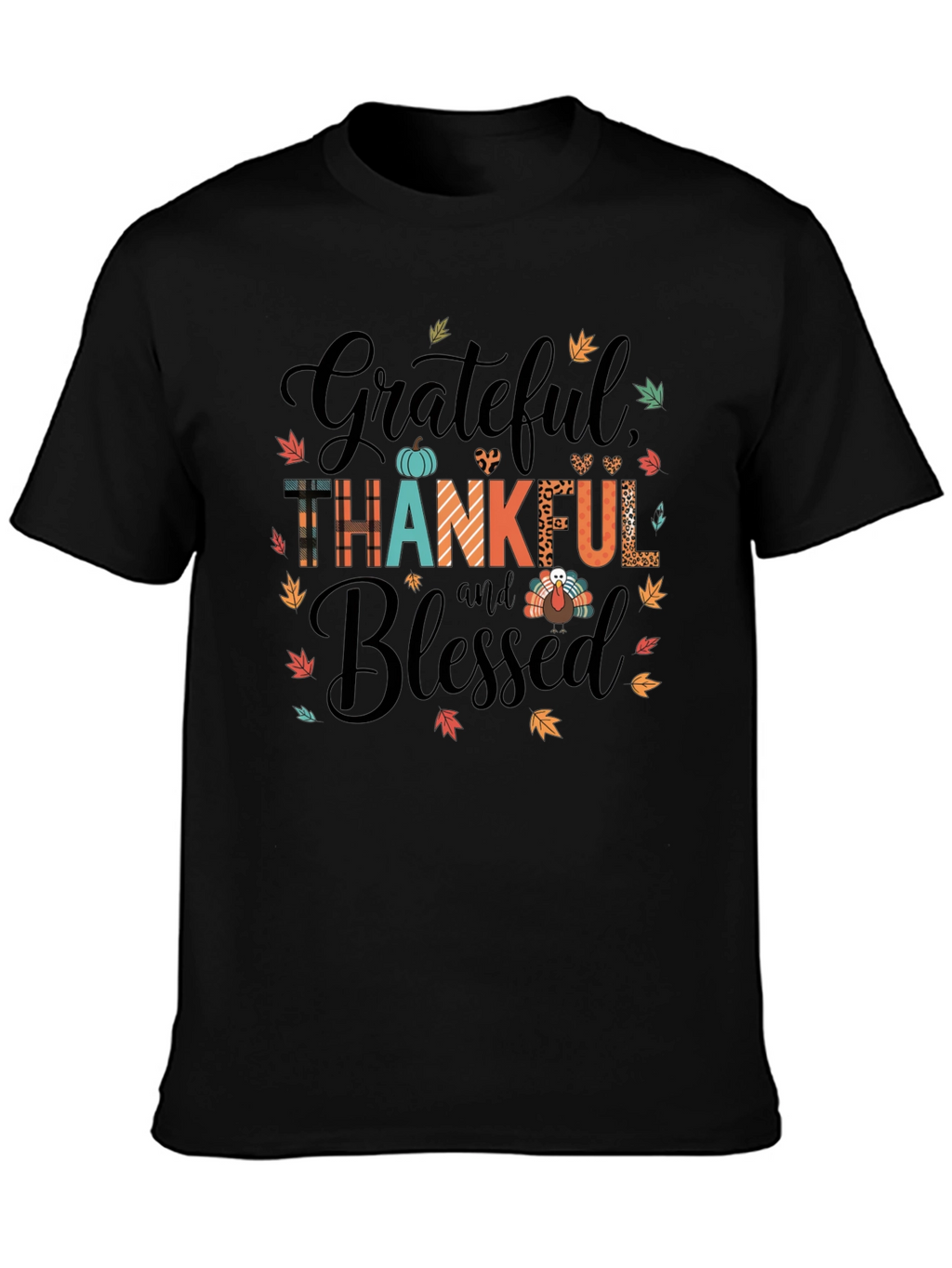 Grateful Thankful Blessed Graphic Tee