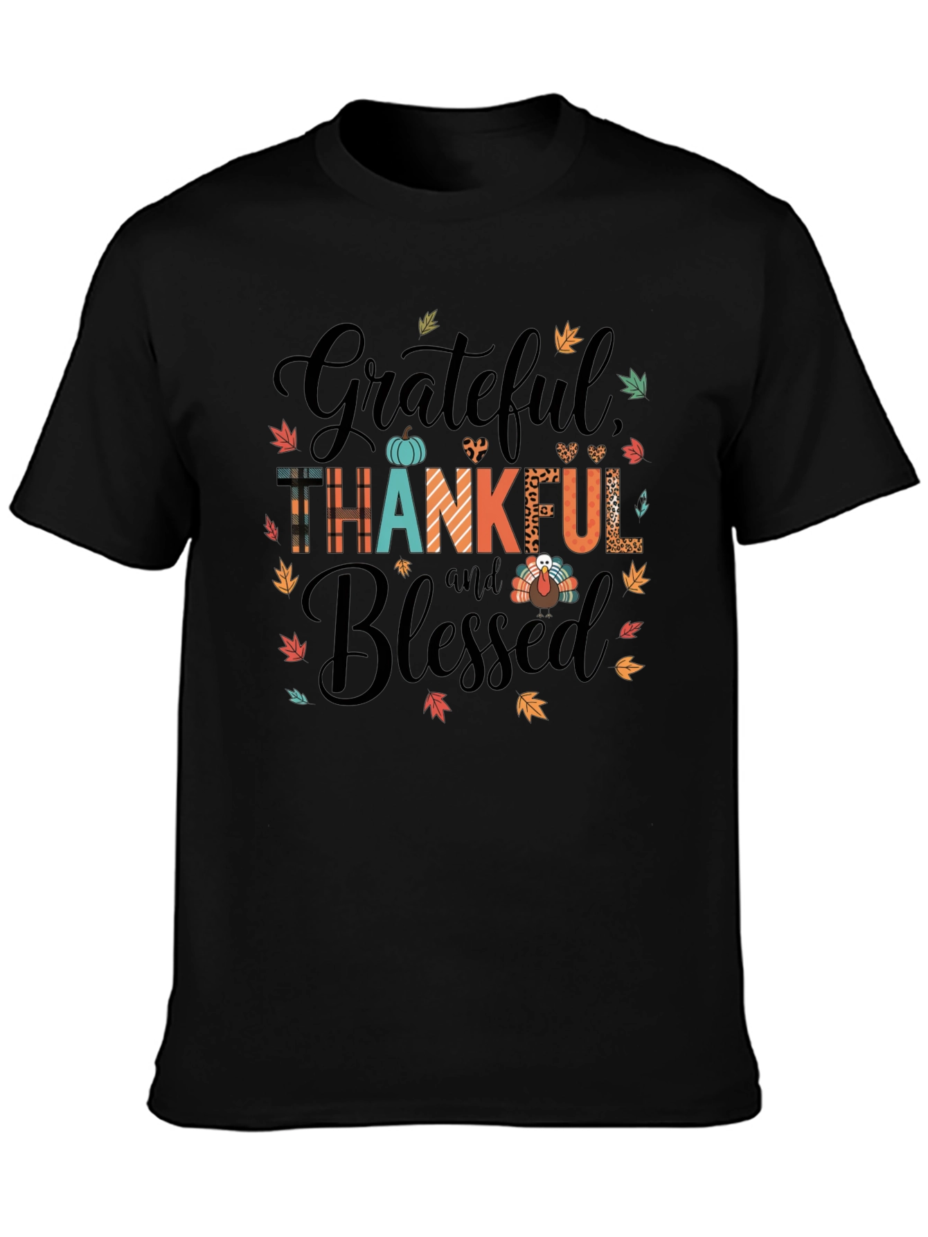 Grateful Thankful Blessed Graphic Tee