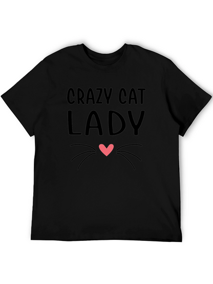 Crazy Cat Lady T-Shirt - Novelty Tee