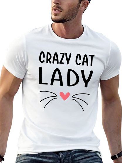 Crazy Cat Lady T-Shirt - Novelty Tee