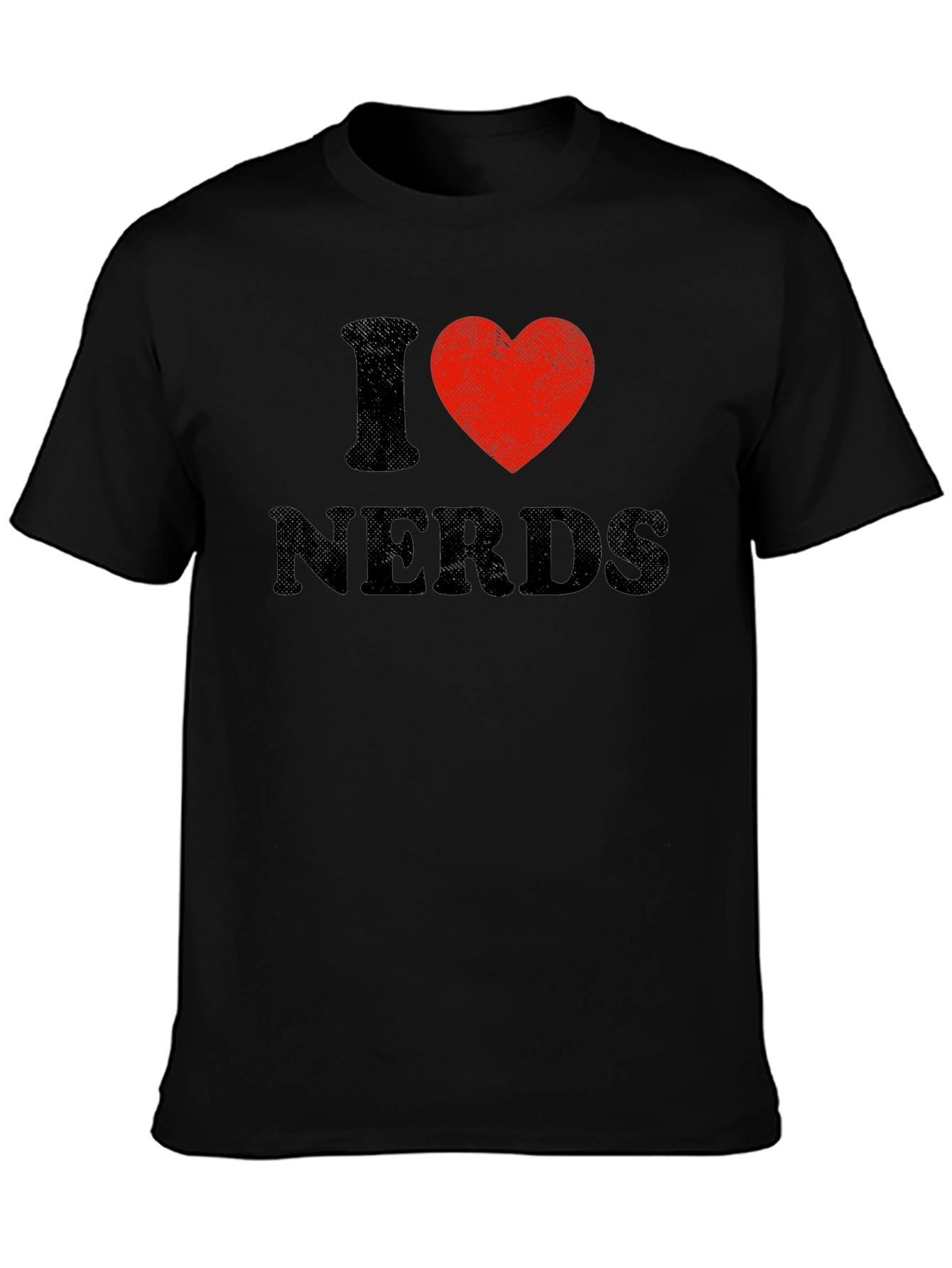 I Heart Nerds Black Graphic Tee