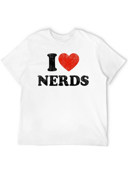 I Heart Nerds Black Graphic Tee