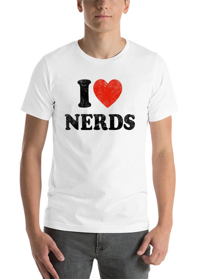 I Heart Nerds Black Graphic Tee