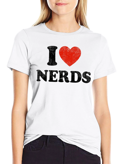 I Heart Nerds Black Graphic Tee