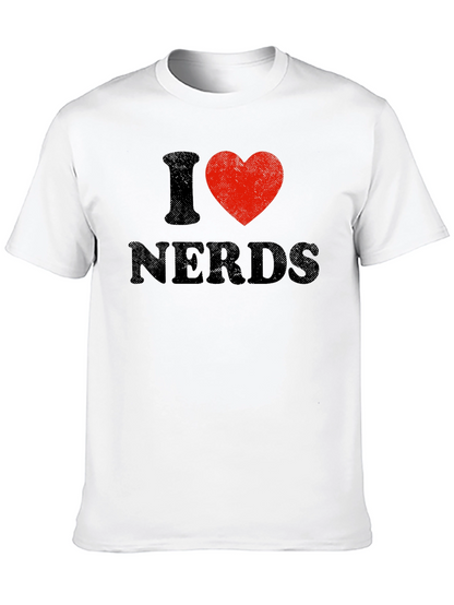 I Heart Nerds Black Graphic Tee
