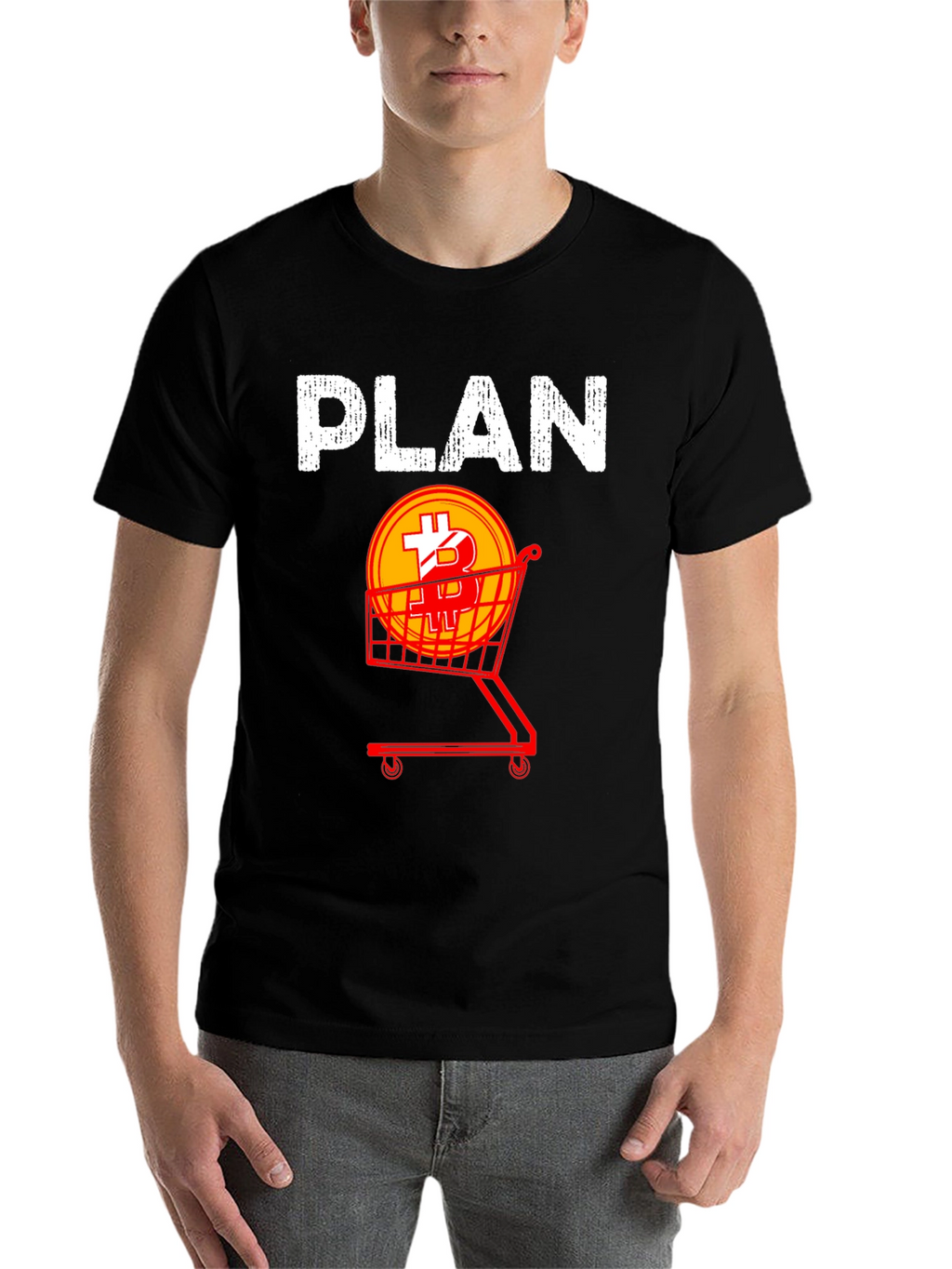 Bitcoin Shopping Plan Graphic Tee