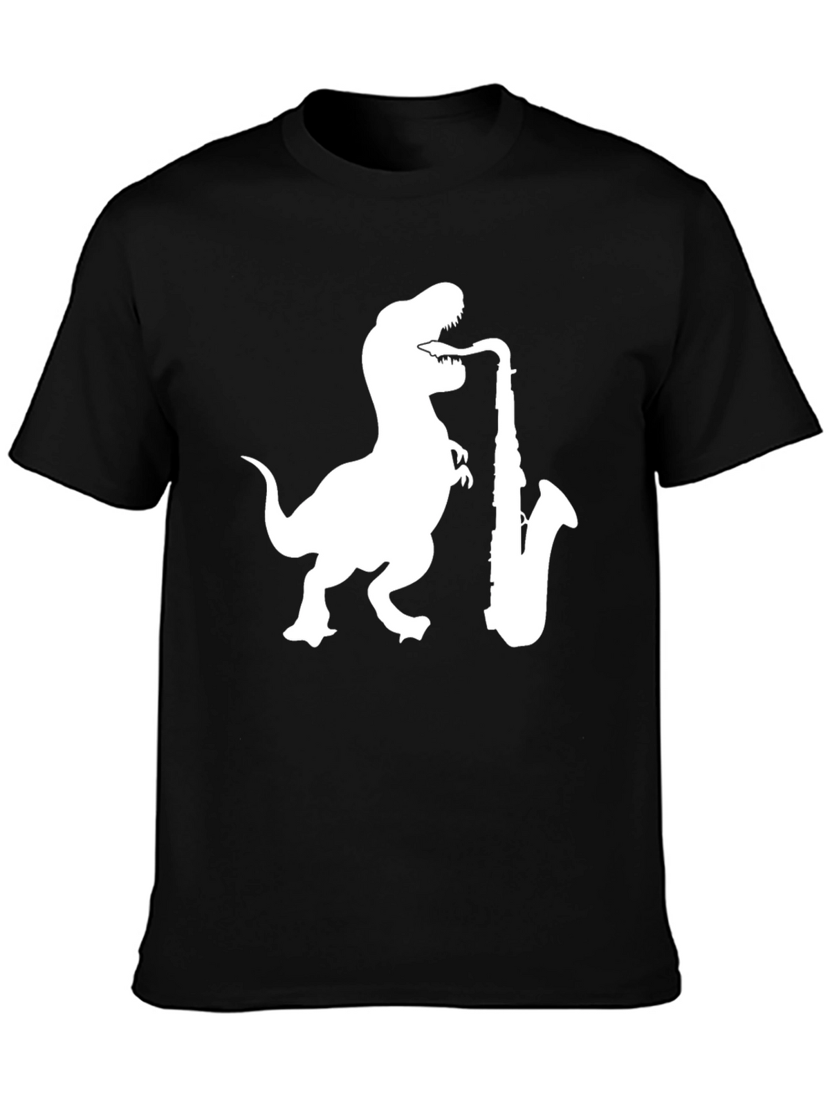 Dino Sax T-Shirt - Black