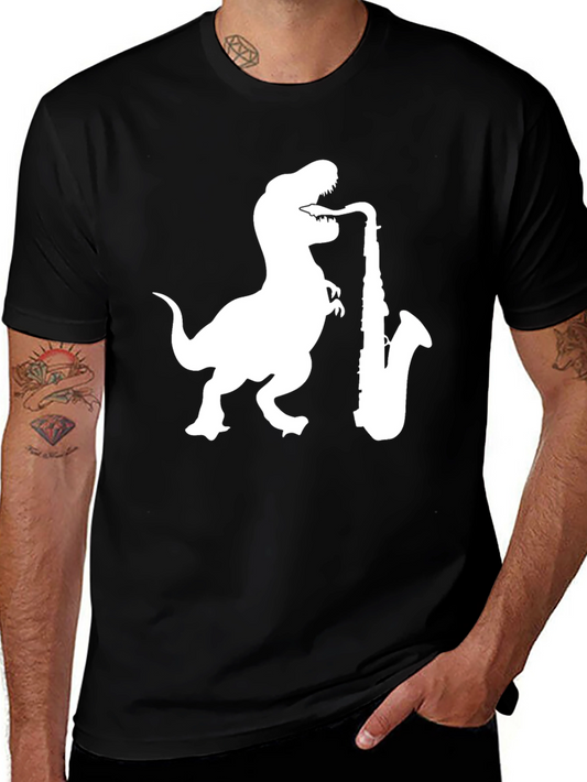 Dino Sax T-Shirt - Black