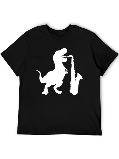 Dino Sax T-Shirt - Black