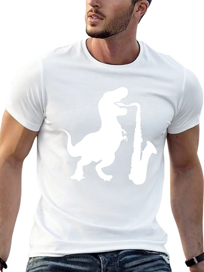 Dino Sax T-Shirt - Black