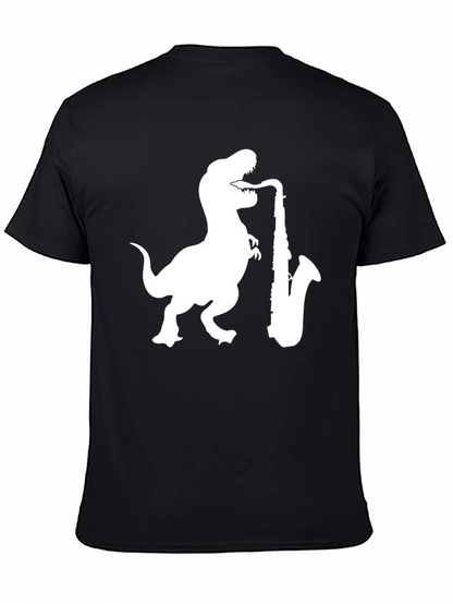 Dino Sax T-Shirt - Black