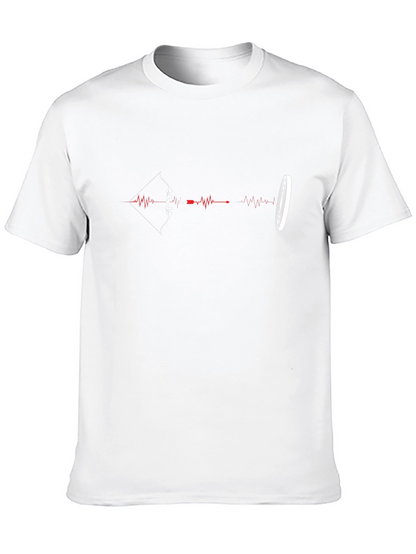 Archer Heartbeat T-Shirt - Archery Target Tee