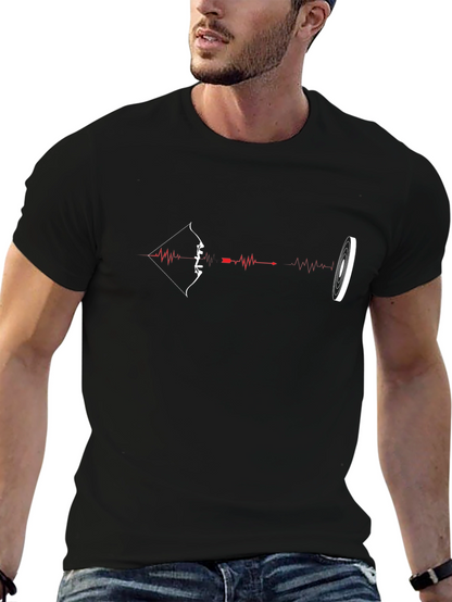 Archer Heartbeat T-Shirt - Archery Target Tee