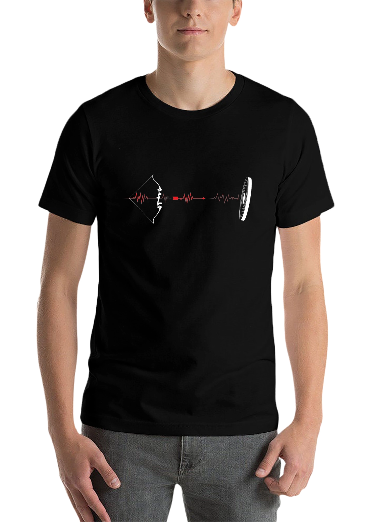 Archer Heartbeat T-Shirt - Archery Target Tee