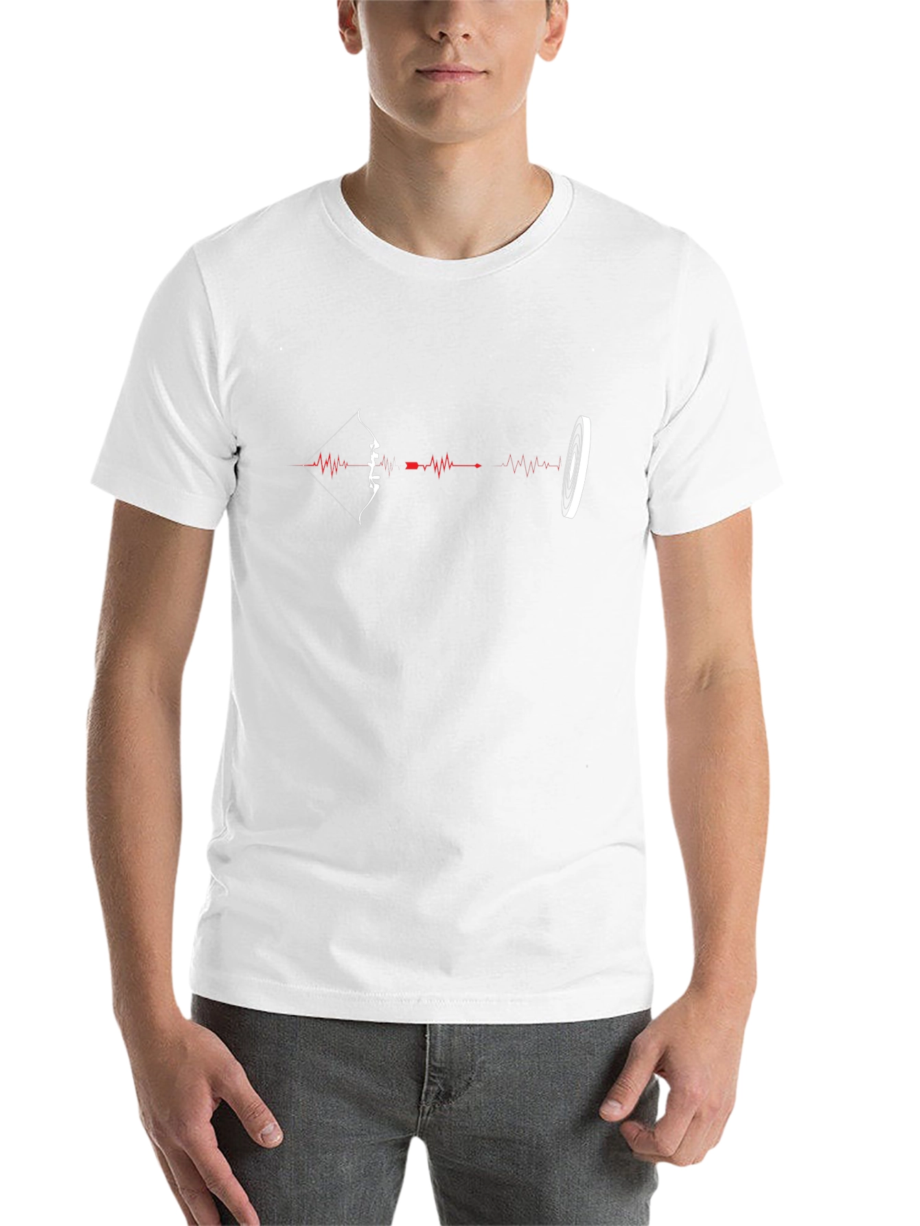 Archer Heartbeat T-Shirt - Archery Target Tee