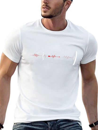 Archer Heartbeat T-Shirt - Archery Target Tee
