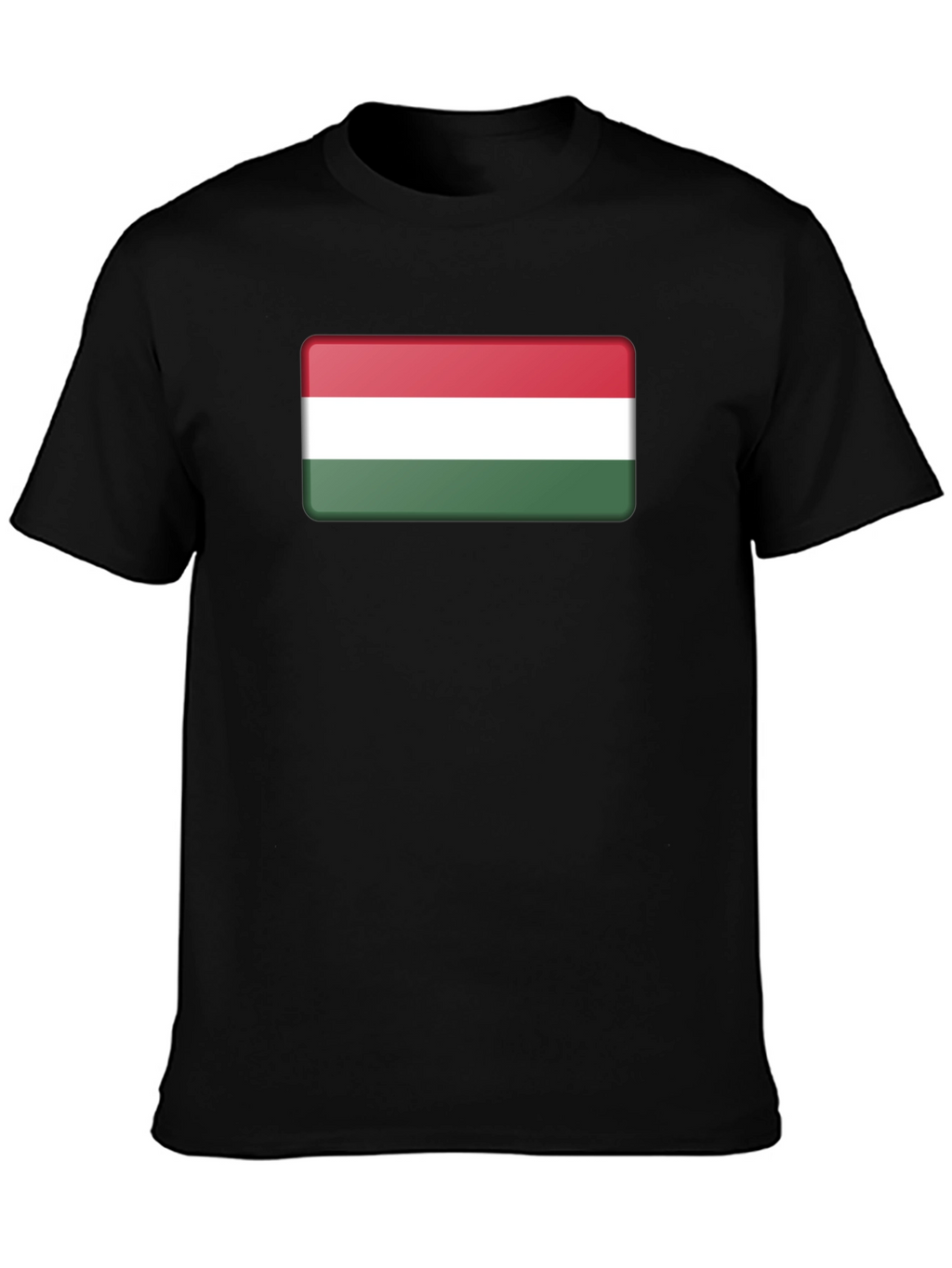 Hungary Flag T-Shirt - Black Casual Tee