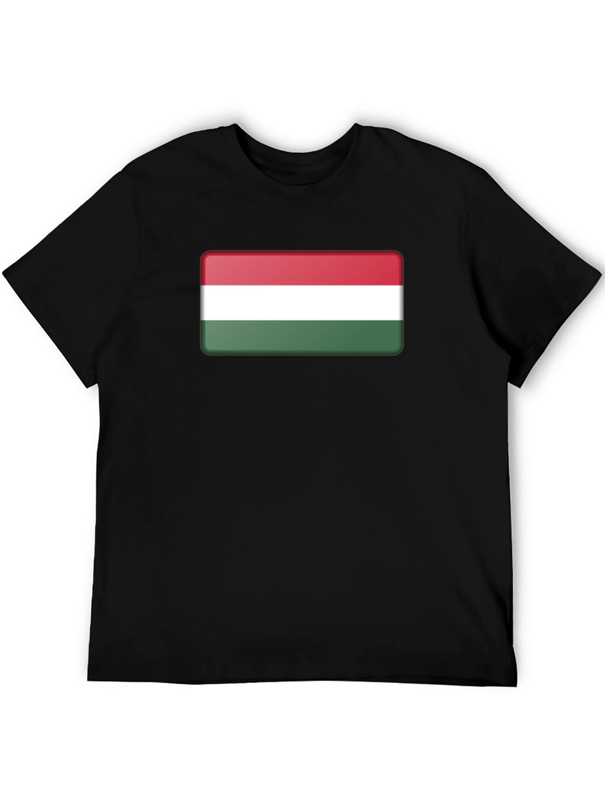 Hungary Flag T-Shirt - Black Casual Tee