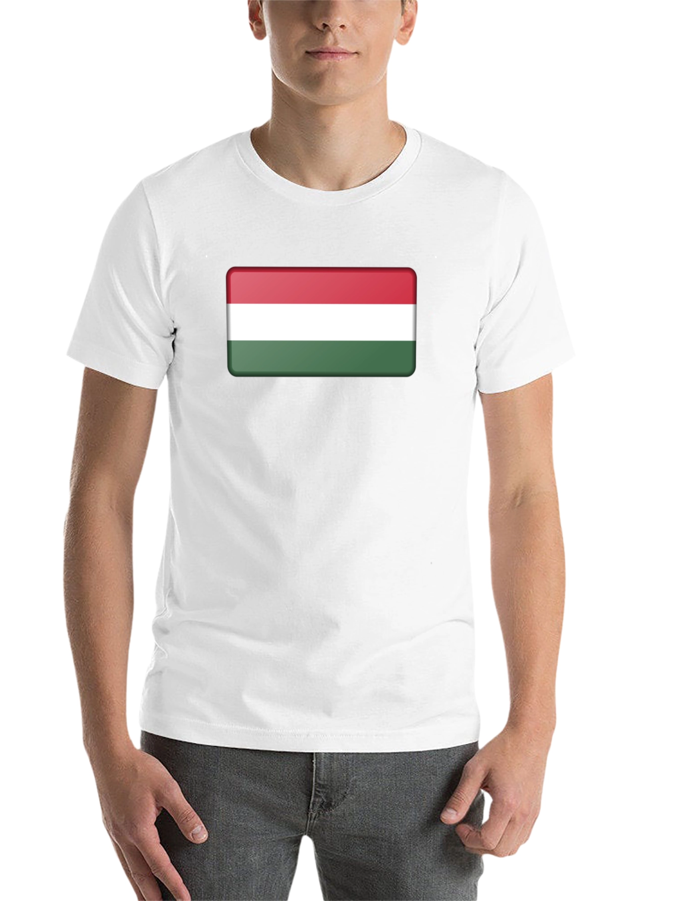 Hungary Flag T-Shirt - Black Casual Tee