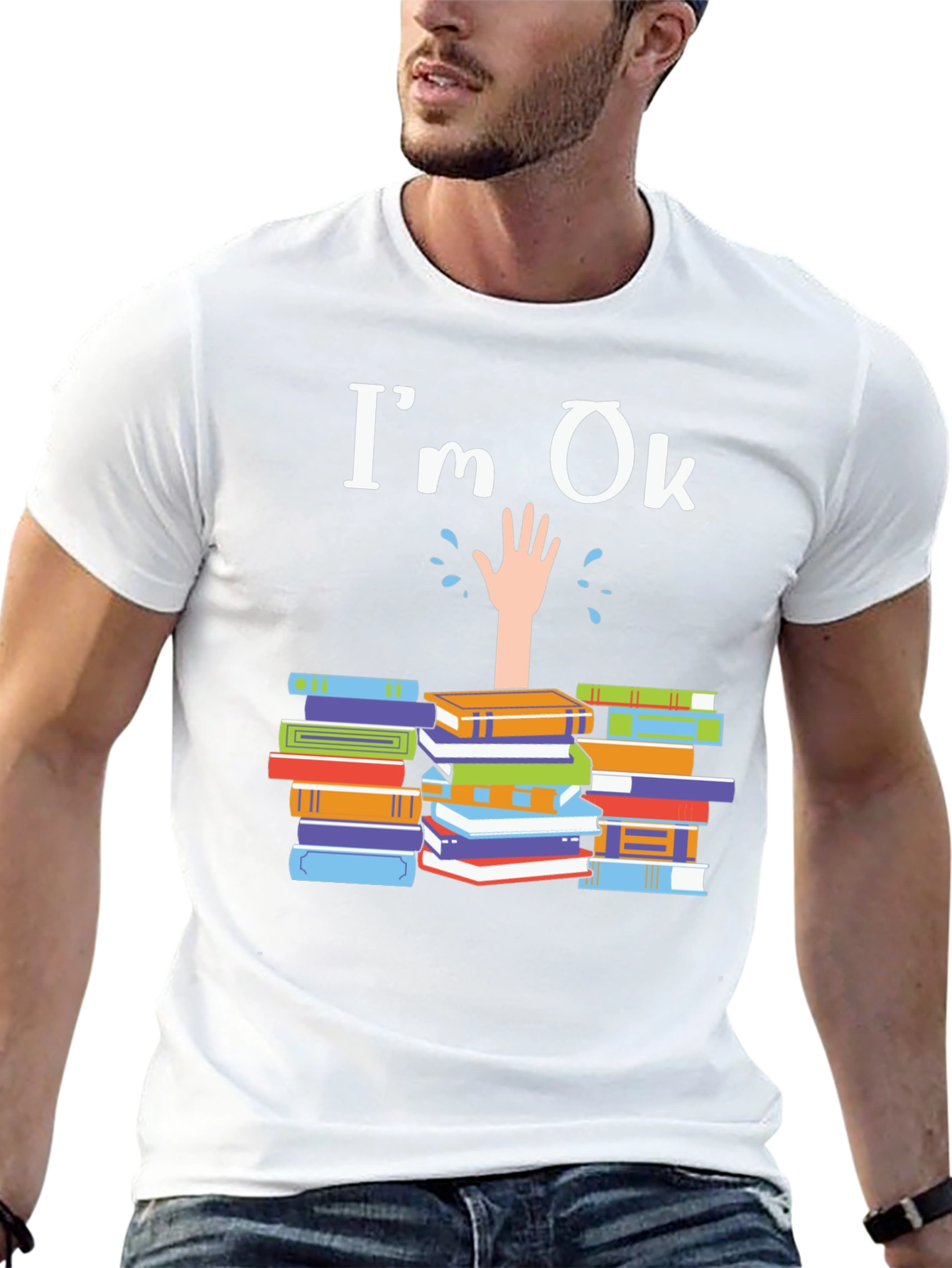 Im Ok Drowning in Books T-Shirt