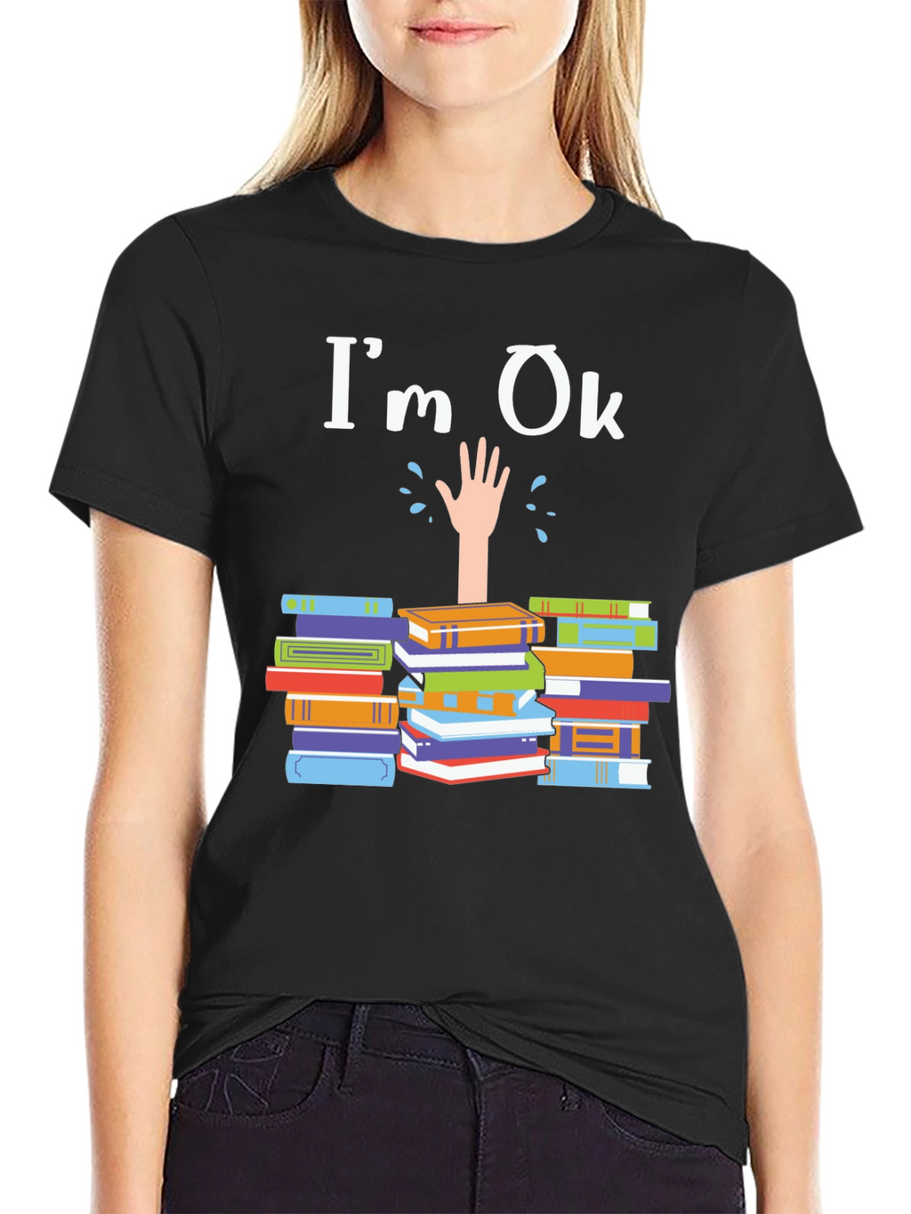 Im Ok Drowning in Books T-Shirt