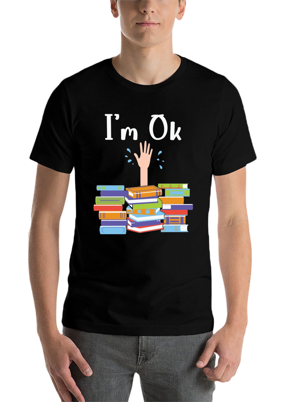 Im Ok Drowning in Books T-Shirt