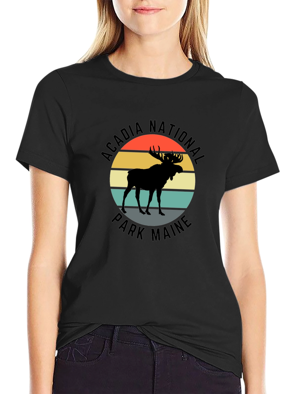 Acadia National Park Maine Moose T-Shirt
