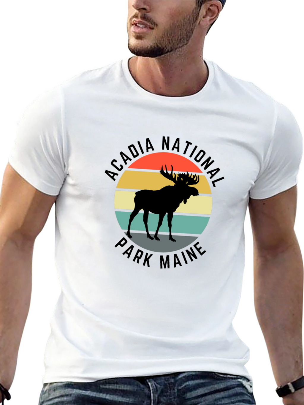 Acadia National Park Maine Moose T-Shirt