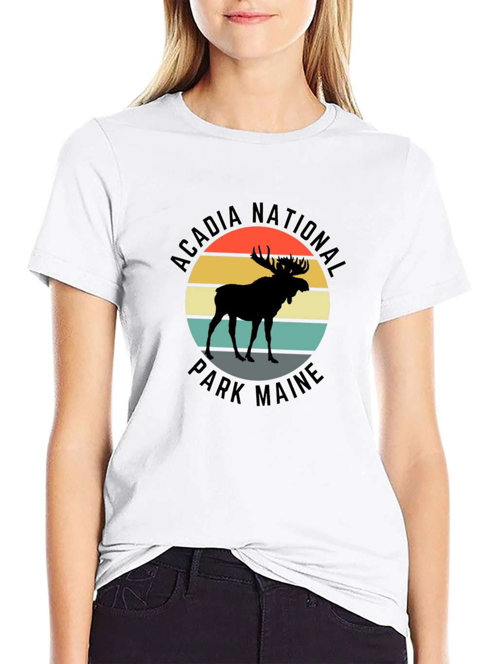 Acadia National Park Maine Moose T-Shirt