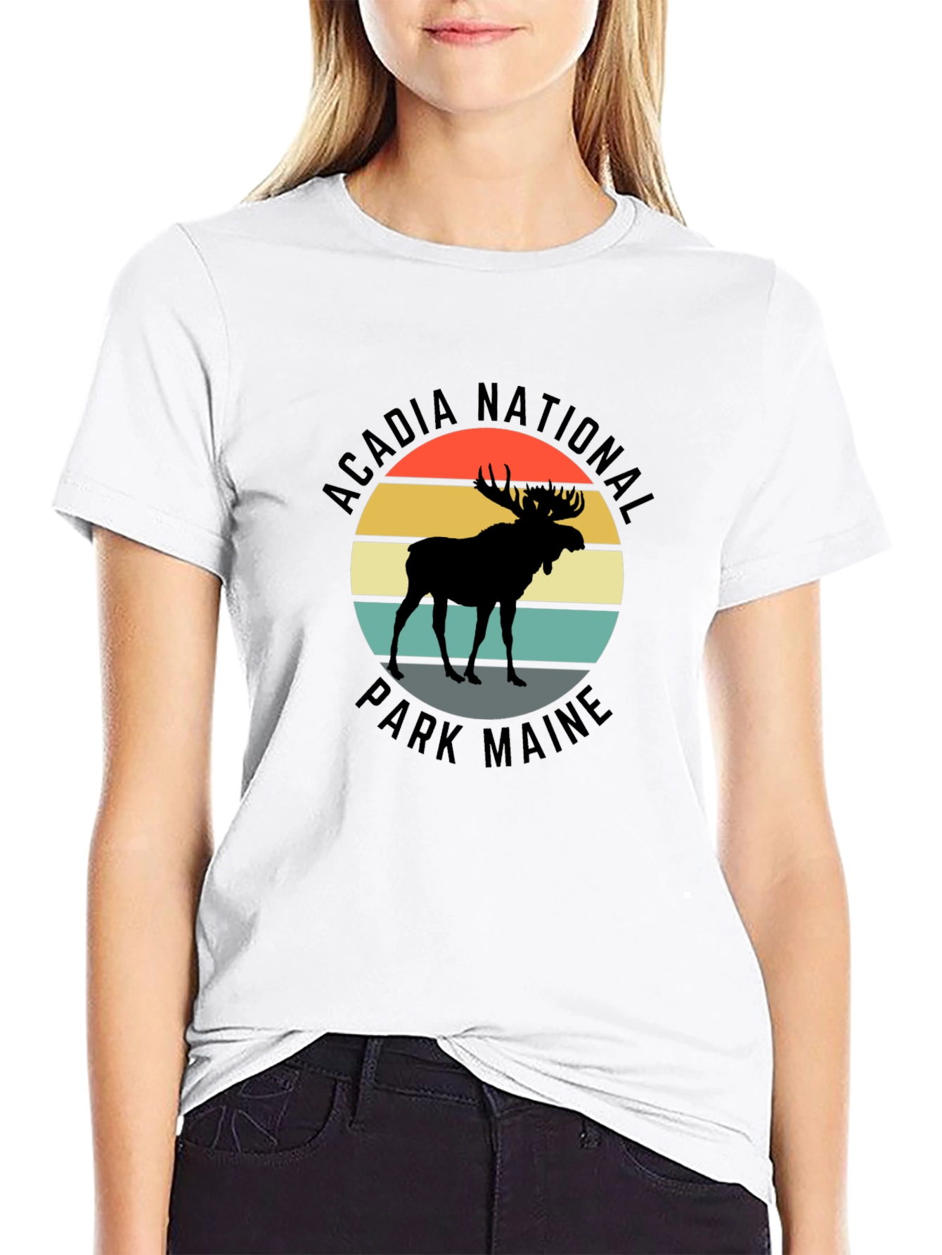 Acadia National Park Maine Moose T-Shirt