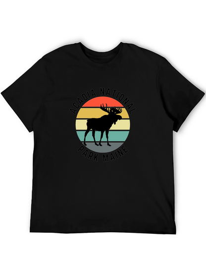 Acadia National Park Maine Moose T-Shirt