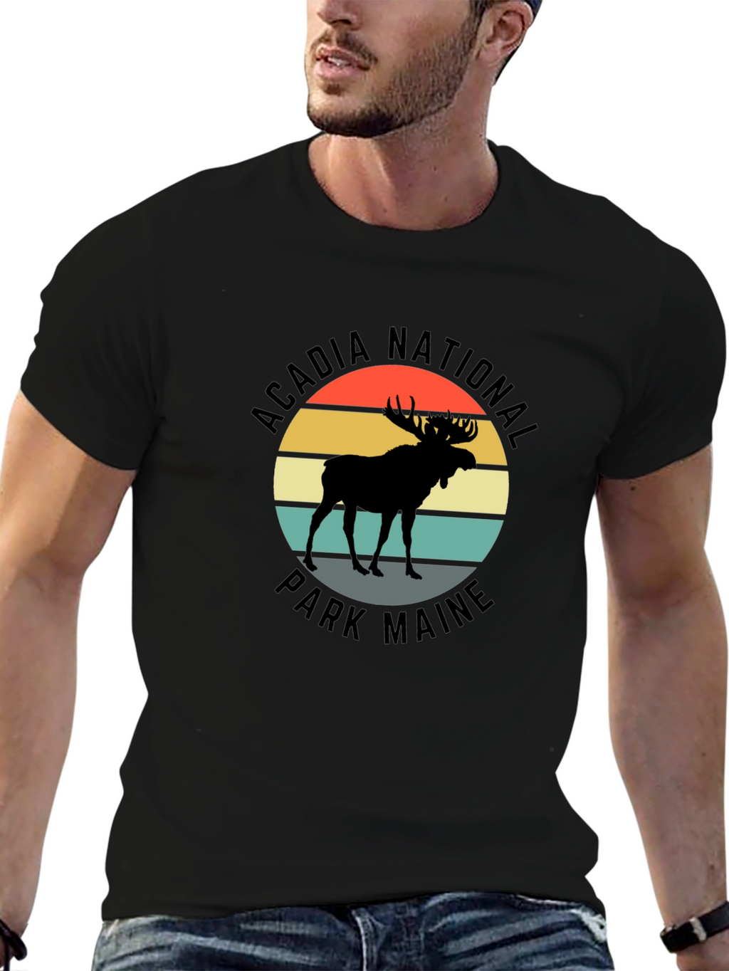 Acadia National Park Maine Moose T-Shirt