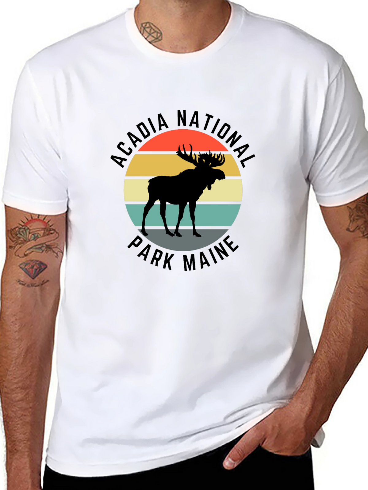 Acadia National Park Maine Moose T-Shirt