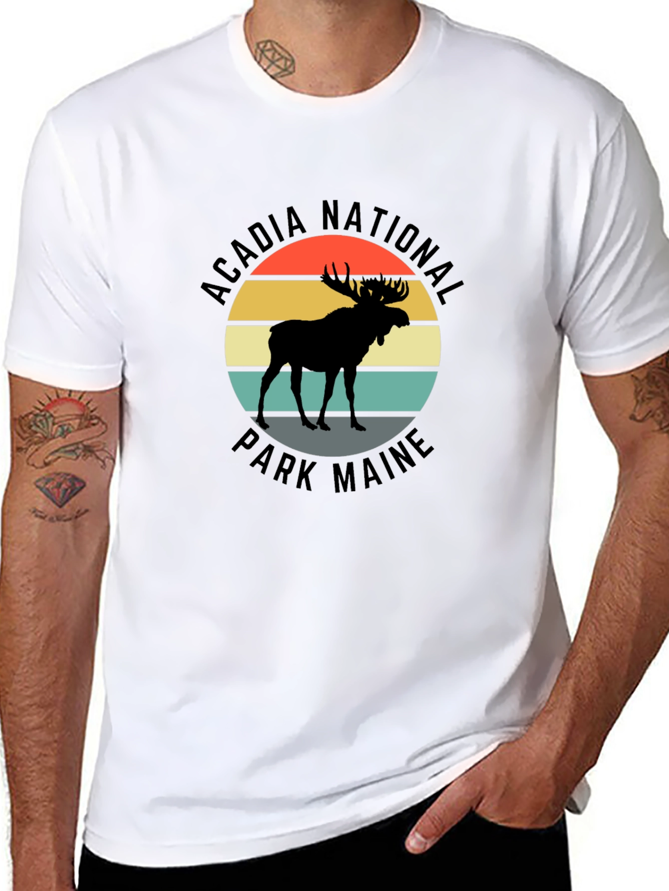 Acadia National Park Maine Moose T-Shirt
