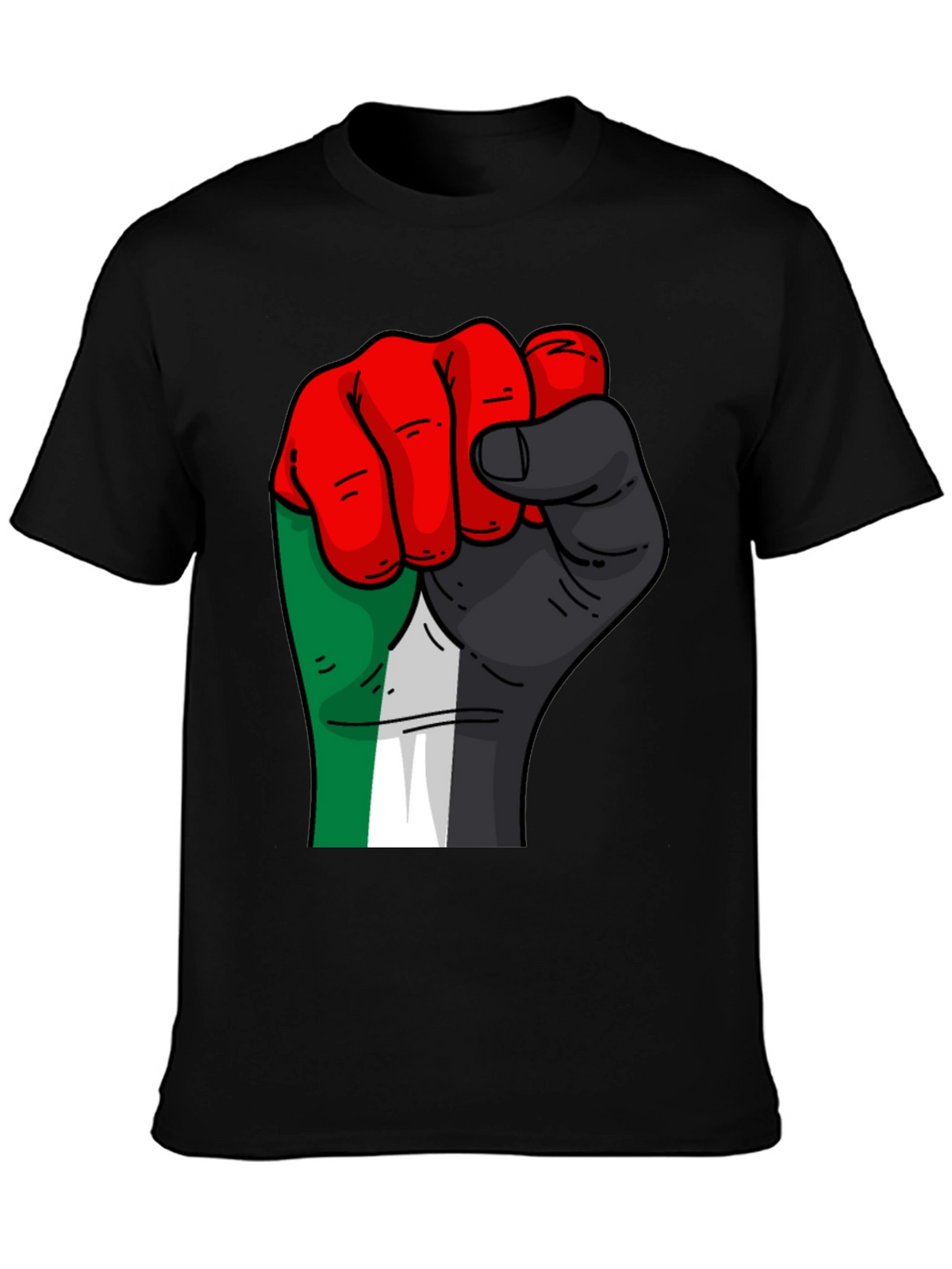 Pan-African Fist T-Shirt - Black Unity Pride Tee