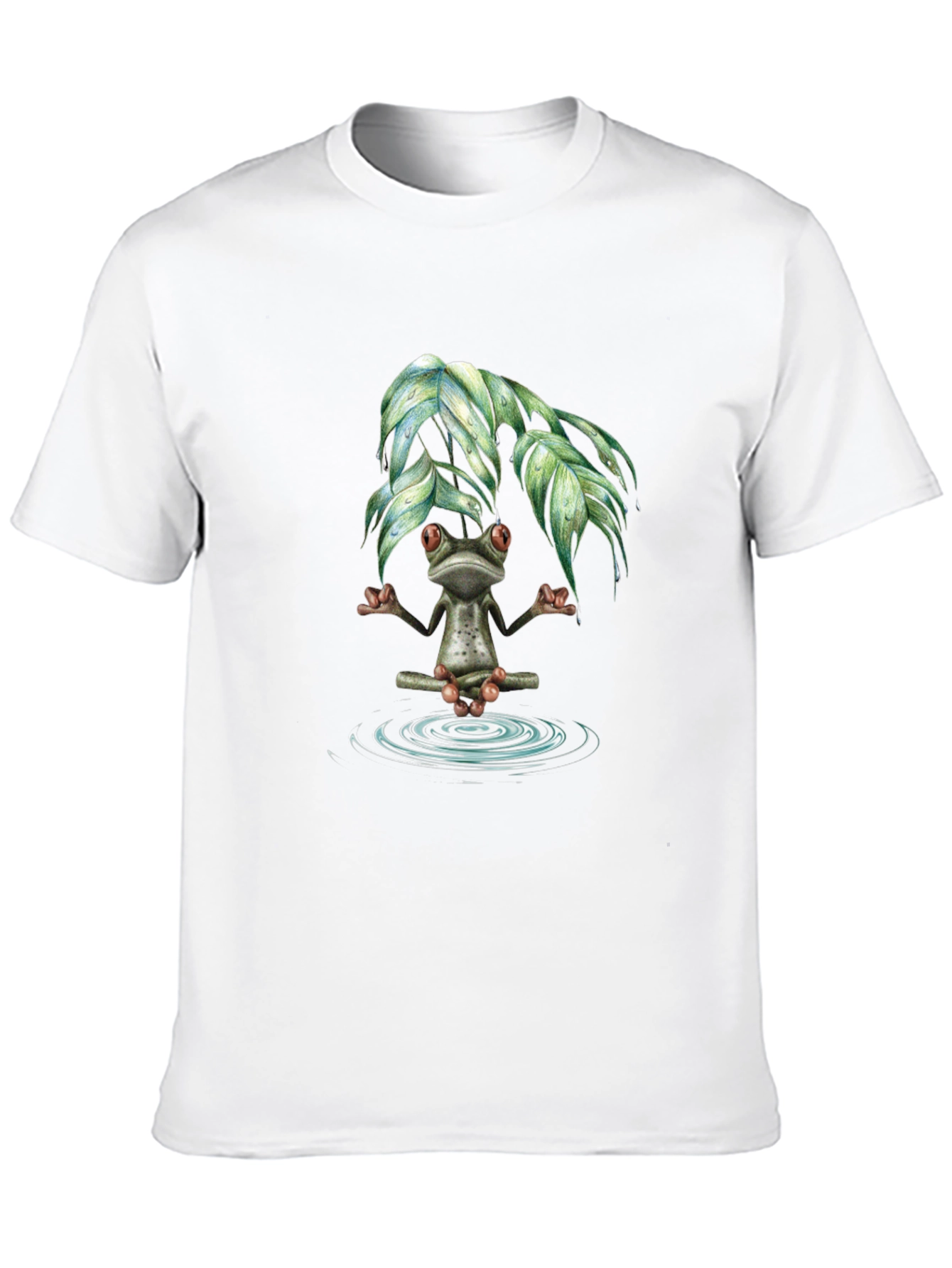 Zen Frog Meditation T-Shirt - Relax & Unwind