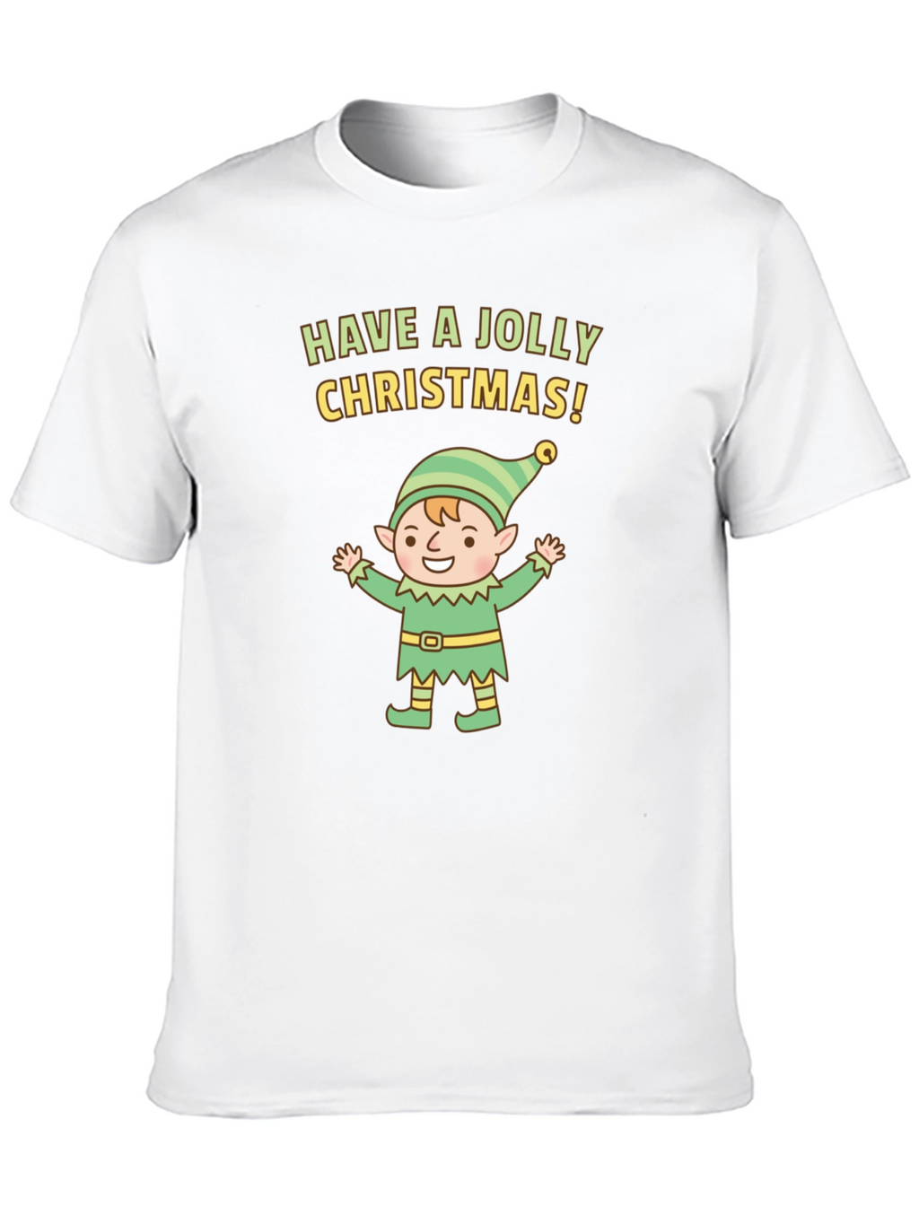 Jolly Christmas Elf Graphic Tee