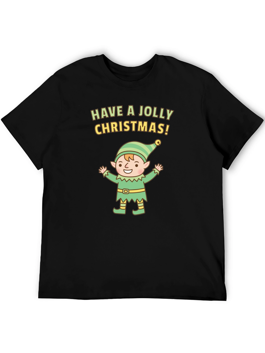 Jolly Christmas Elf Graphic Tee
